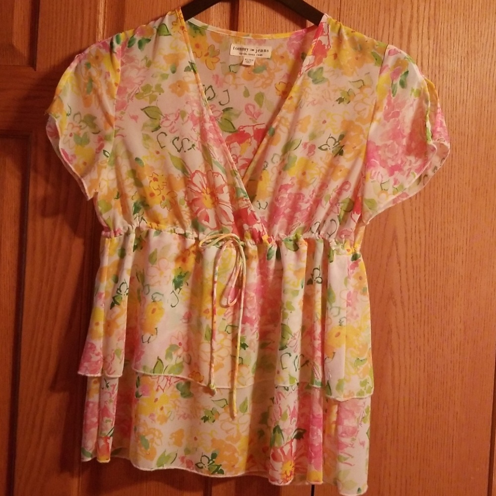 tommy sheer top